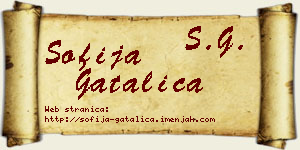 Sofija Gatalica vizit kartica